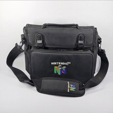Bolsa de viagem acolchoada oficial 1997 Nintendo 64 N64 estojo de transporte OEM autêntica preta comprar usado  Enviando para Brazil