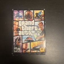 GRAND THEFT AUTO FIVE 5 ROCKSTAR 7 DISCOS WIN PC DVD MAPA 100% COMPLETO CAPA DESLIZANTE comprar usado  Enviando para Brazil