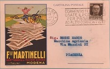 Cartolina pubblicitaria macchi usato  Lugo