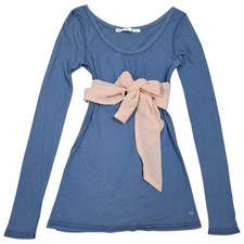Blusa Abercrombie Vintage Manga Longa Babydoll Top com Gravata comprar usado  Enviando para Brazil
