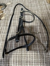 Black leather brass for sale  BOLTON