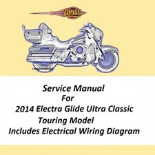 2014 Harley Davidson Electra Glide Ultra Classic Touring Modelos Manual de Serviço comprar usado  Enviando para Brazil