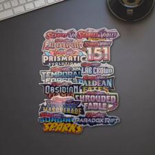 Pokemon binder stickers d'occasion  Expédié en Belgium