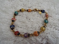 Usado, JOAN RIVER Pulseira Corrente Elos Joaninha Colorida Esmalte Dourado (B24) comprar usado  Enviando para Brazil