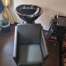 Friseurwaschbecken schwarz fri gebraucht kaufen  Hamburg