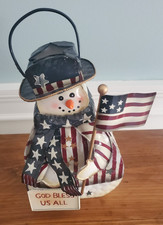 Patriotic snowman metal for sale  Augusta
