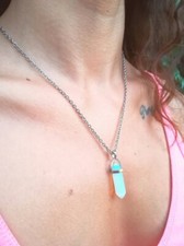Collana punta opale usato  Roma