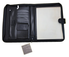 Zipper padfolio black for sale  Minneapolis