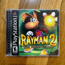 Rayman 2: The Great Escape Sony PlayStation PS1 videogame etiqueta preta com manual comprar usado  Enviando para Brazil