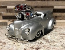 MÁQUINAS MUSCULARES 1940 Ford Sedan Delivery elétrico prata escala 1/18 PERSONALIZADO!!, usado comprar usado  Enviando para Brazil