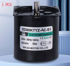 Motor síncrono 80KTYZ AC 220V 5 a 110 rpm/min CW/CCW 60W redutor de engrenagem  comprar usado  Enviando para Brazil