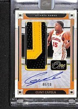 Camiseta Clint Capela 2023-24 One and One Jumbo autógrafos dourada /10 #JJA-CCP comprar usado  Enviando para Brazil