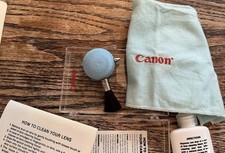 Kit de cuidado de lentes Canon cuidado de cámara limpieza con cepillo vintage y lente Kodak limpia segunda mano  Embacar hacia Mexico
