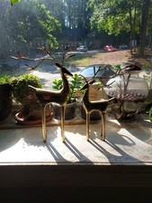 Brass reindeer long for sale  Raleigh