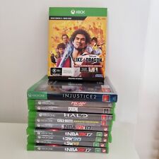 Pacote de jogos Xbox One X 11 Yakuza Halo Injustice Call Of Duty Doom NBA etc, usado comprar usado  Enviando para Brazil