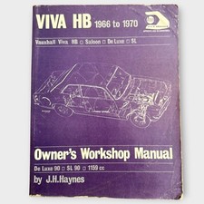 Vauxhall Viva HB Haynes Workshop Manual 1966–70 SL 90 1159cc Used Vintage for sale  PUDSEY