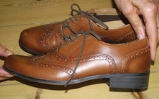 Clarks leather brogue for sale  THETFORD