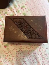 Brown wooden hinged for sale  PETERBOROUGH