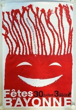 Affiche fêtes bayonne d'occasion  La Courtine