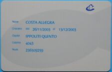 Scheda costa allegra usato  Pescara