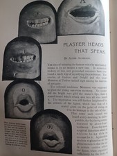 Speaking Plaster Heads Doctor Marage Cure for Deaf Antique Photo Article 1902 comprar usado  Enviando para Brazil