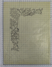 Vecchio disegno carta usato  Torino
