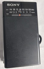 Antena de rádio de bolso portátil Sony rádio AM FM ICF-P26 operada por bateria. Testado. comprar usado  Enviando para Brazil