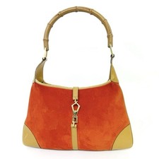Bolsa de um ombro Gucci Bamboo Jackie | Lona de couro | Usada comprar usado  Enviando para Brazil