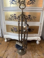 Vintage brass fireside for sale  COLCHESTER