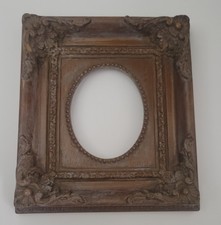 Usado, Armação de madeira ornamentada abertura oval, sem vidro comprar usado Usado, Armação de madeira ornamentada abertura oval, sem vidro comprar usado  Enviando para Brazil