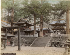 Japon, Bronze Portal, Nikko  Japan. Vintage albumen print. Tirage albuminé aqu comprar usado  Enviando para Brazil