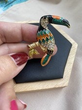 Broche toucan métal d'occasion  Chalon-sur-Saône
