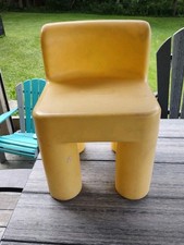 Cadeira amarela clássica vintage Little Tikes tamanho infantil robusta comprar usado  Enviando para Brazil