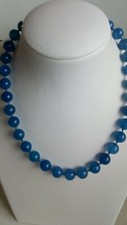 Collana agata blu usato  Torre del Greco