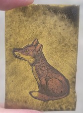Foxes stained glass for sale  BATTLE