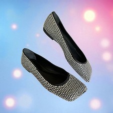Sapatos femininos Schutz Jaycie brilho prata strass e preto tamanho 7,5 NOVO SEM CAIXA comprar usado  Enviando para Brazil