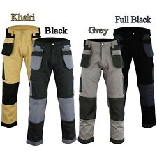 Calças cargo masculinas trabalho joelheira bolso preto cinza cáqui resistente, usado comprar usado  Enviando para Brazil