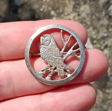 Sterling silver owl for sale  BRIGHTON