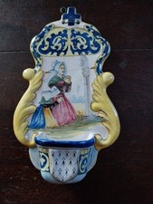 Benitier ancien faience d'occasion  La Flotte