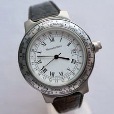 Raro Mercedes Benz Classic World Timer acessório de carro de corrida fabricado na Suíça relógio GMT comprar usado  Enviando para Brazil