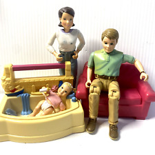 Cadeira Fisher Price Loving Family Dolls móveis mãe pai bebê e banheira 1998-2000 comprar usado  Enviando para Brazil