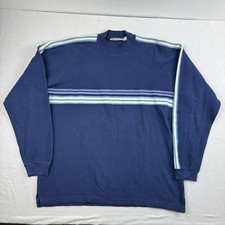 Usado, Moletom Aeropostale Vintage Adulto XL Azul Listrado Decote Simulado Grunge Y2K Quadril comprar usado  Enviando para Brazil