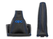 PER OPEL ASTRA H PELLE CUFFIA LEVA CAMBIO e FRENO A MANO RICAMO opc BLU SCURO, usado comprar usado  Enviando para Brazil