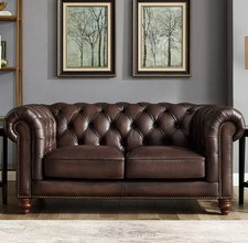 Allington leather chesterfield for sale  OLDHAM