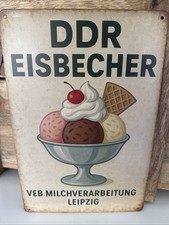 Blechschild ddr eis gebraucht kaufen  Duisburg