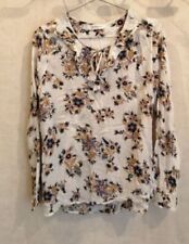 Blouse fleurs blanches d'occasion  Bourg-de-Thizy