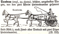 Alte lithographie tandem gebraucht kaufen  Monheim