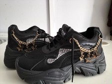 Black chunky sneakers for sale  NOTTINGHAM