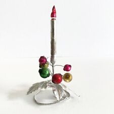 Vela de Natal vintage vidro mercúrio 5,5 polegadas fio folha de prata comprar usado  Enviando para Brazil