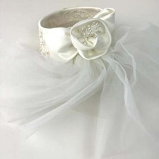 White embroidered fascinator for sale  Corpus Christi